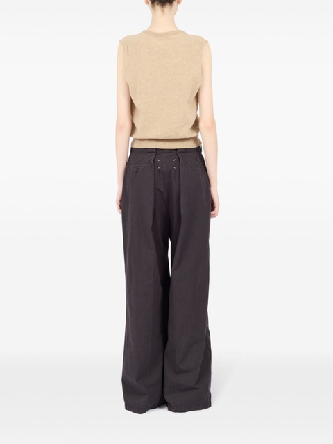 Maison Margiela knit V-neck vest - Neutrals - zdjęcie produktu nr 2