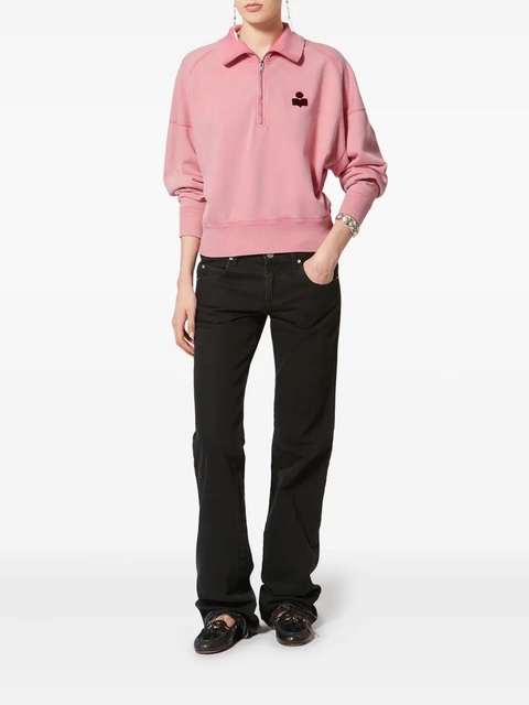 MARANT ÉTOILE Ross zip logo sweatshirt - Pink - zdjęcie produktu nr 2