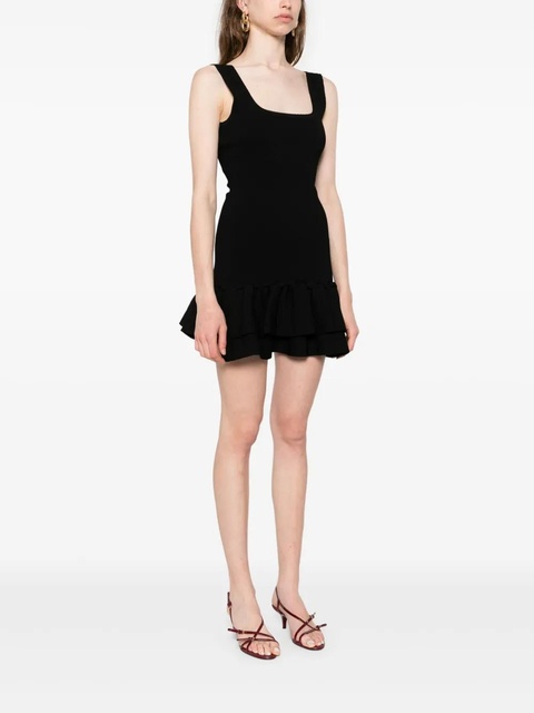 SANDRO ruffle-detail mini dress - Black - zdjęcie produktu nr 2