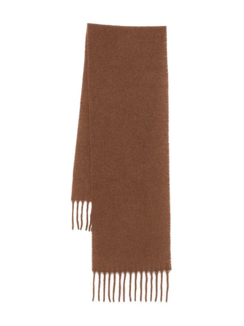 Alysi fringed wool scarf - Brown - zdjęcie produktu nr 1