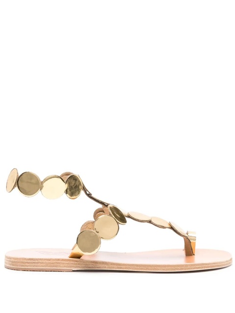 Ancient Greek Sandals Asteras flat leather sandals - Gold - zdjęcie produktu nr 1
