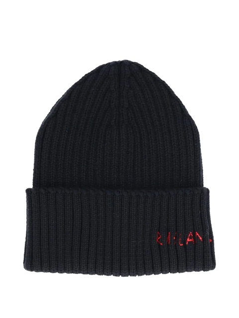 Ruslan Baginskiy ribbed logo beanie - Black - zdjęcie produktu nr 1