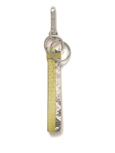 Marni crocodile-effect print leather keyring - Green - zdjęcie produktu nr 1