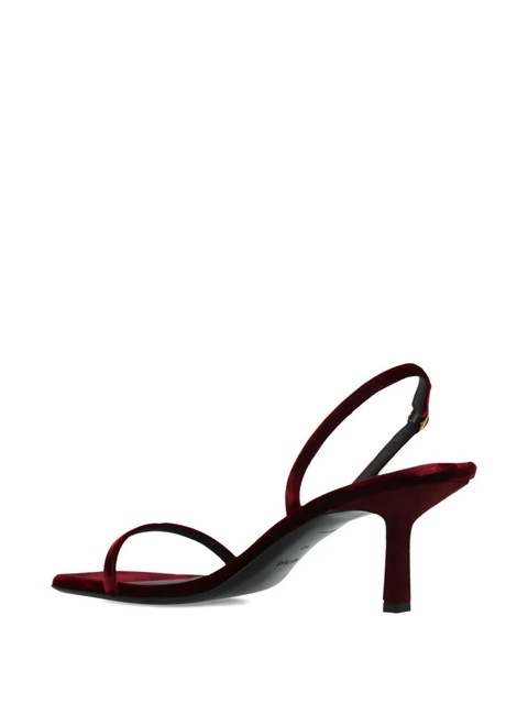 NEOUS 80mm velvet-textured heeled sandals - zdjęcie produktu nr 2