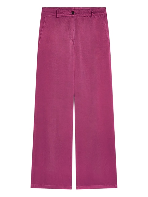 DRIES VAN NOTEN button-fly trousers - Pink - zdjęcie produktu nr 1