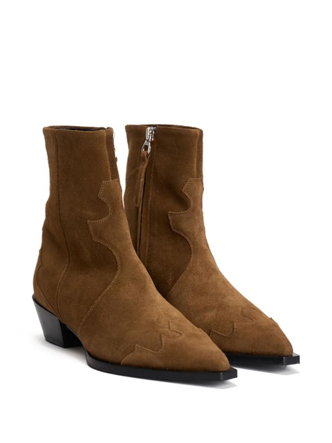 Aeyde Hester suede ankle boots - Brown - zdjęcie produktu nr 1