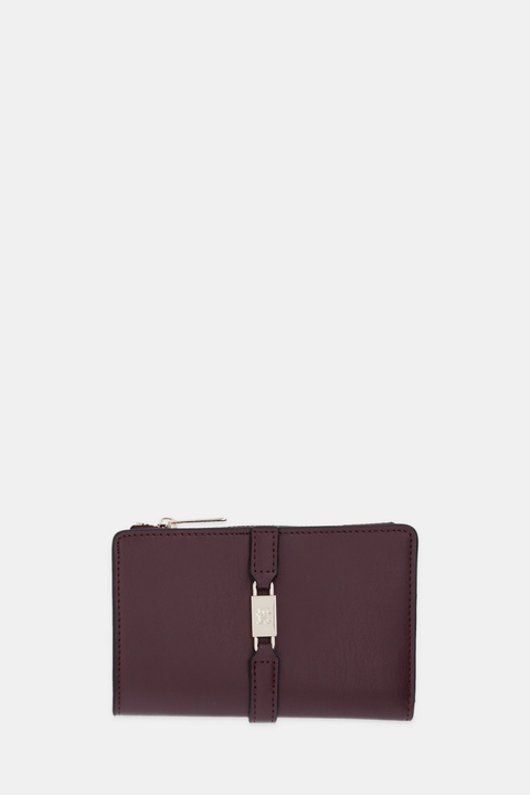 Tommy Hilfiger portfel damski kolor bordowy AW0AW18134 - zdjęcie produktu nr 1