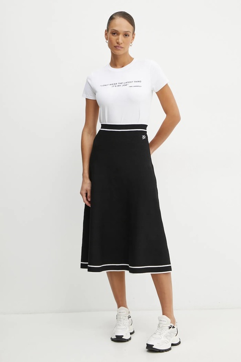 Karl Lagerfeld t-shirt bawełniany damski kolor biały A1W17068 - zdjęcie produktu nr 1