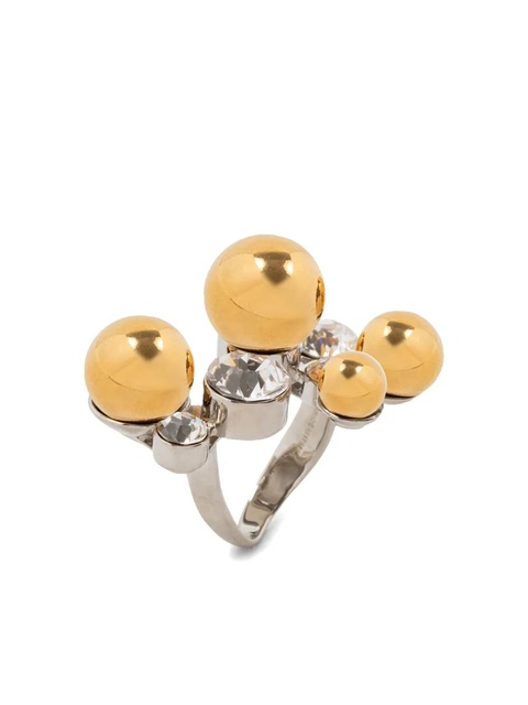 DRIES VAN NOTEN bead-embellishment ring - Silver - zdjęcie produktu nr 1