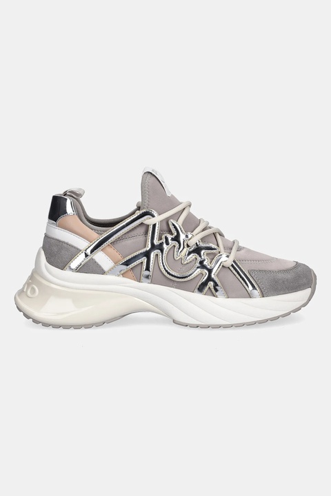 Pinko sneakersy Ariel 01 damskie kolor szary SS0023T040OA2 - zdjęcie produktu nr 2