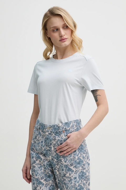 G-Star t-shirt bawełniany damski kolor niebieski D26062-336 - zdjęcie produktu nr 1