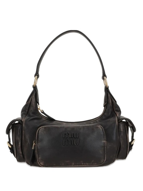 Miu Miu lambskin tote bag - Brown - zdjęcie produktu nr 1