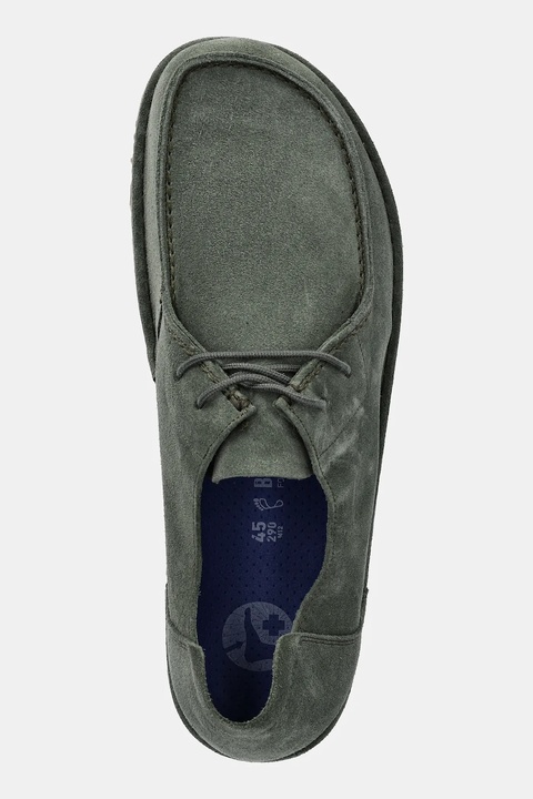 Birkenstock półbuty zamszowe Utti Lace kolor zielony 1030109 - zdjęcie produktu nr 2