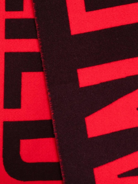 Jean Paul Gaultier logo-print scarf - Red - zdjęcie produktu nr 2