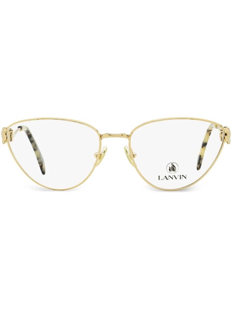 Lanvin logo-engraved cat-eye glasses - Gold - zdjęcie produktu nr 1