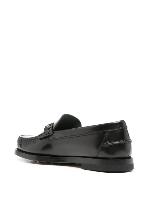 Tod's chain-detail leather loafers - Black - zdjęcie produktu nr 2