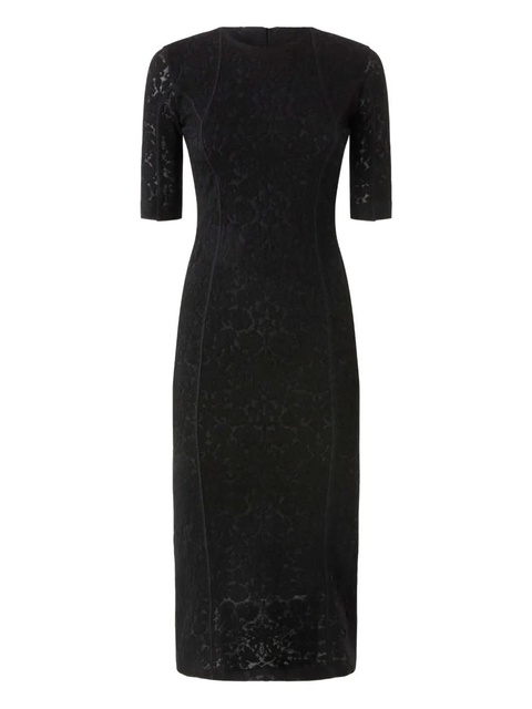 PINKO Arame crew-neck midi dress - Black - zdjęcie produktu nr 1