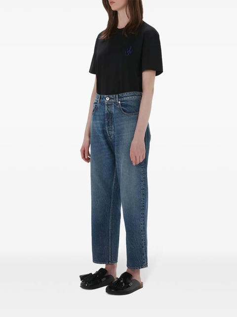 JW Anderson cropped straight-leg jeans - Blue - zdjęcie produktu nr 2