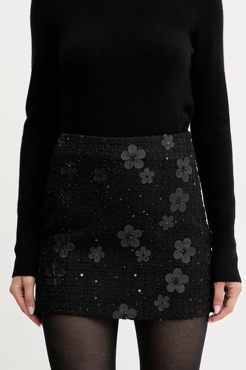 Twinset spódnica kolor czarny mini prosta 252TP2401 - zdjęcie produktu nr 1