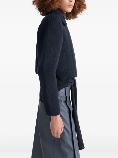LEMAIRE felted double-breasted blouson jacket - Black - zdjęcie produktu nr 2