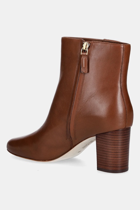 Lauren Ralph Lauren botki skórzane Kenndi Bt Hl damskie kolor brązowy na słupku 802980064001 - zdjęcie produktu nr 2