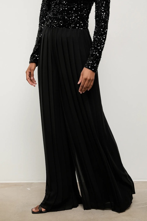 Answear.LAB spodnie damskie kolor czarny szerokie high waist - zdjęcie produktu nr 1