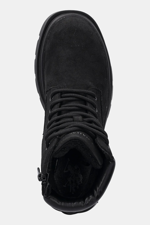 U.S. Polo Assn. botki SHONA001 damskie kolor czarny na płaskim obcasie SHONA001W/EHY1 - zdjęcie produktu nr 1