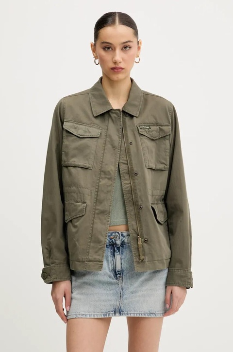 Superdry kurtka bawełniana kolor zielony przejściowa W5011862A-8TQ - zdjęcie produktu nr 1