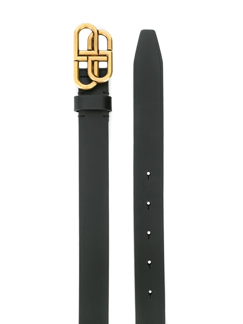 Balenciaga BB leather belt - Black - zdjęcie produktu nr 2