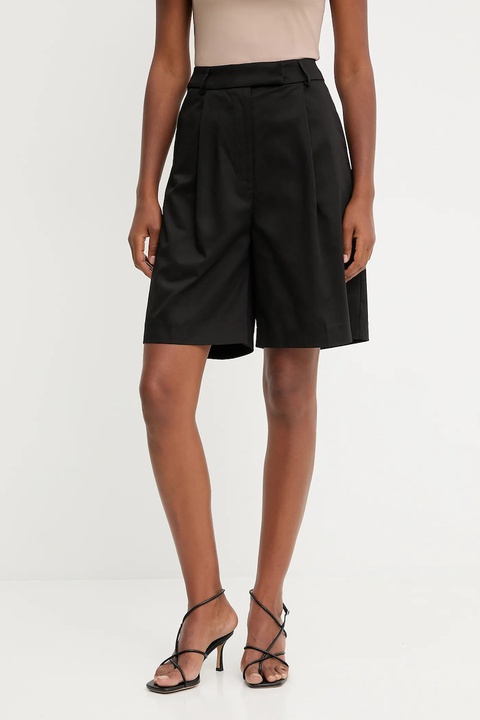 Answear.LAB szorty damskie kolor czarny gładkie high waist - zdjęcie produktu nr 1