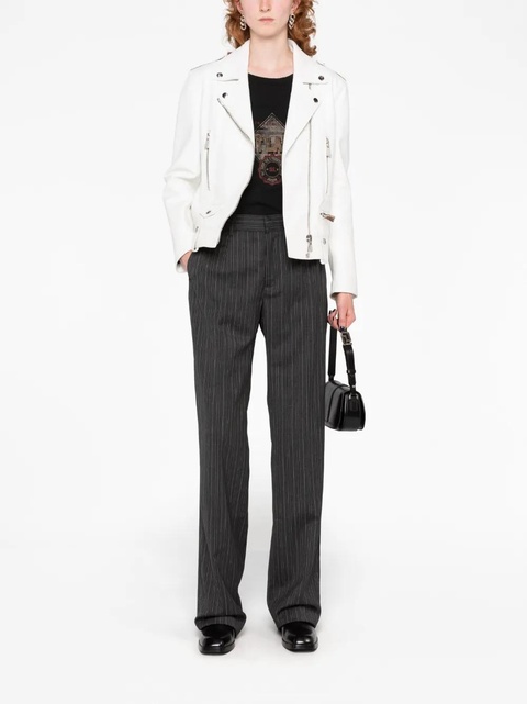Alessandra Rich pinstriped tailored trousers - Grey - zdjęcie produktu nr 1
