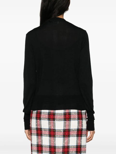 Vivienne Westwood Orb-embroidered cardigan - Black - zdjęcie produktu nr 2