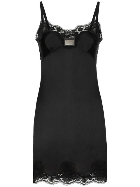 Dolce & Gabbana lace-detail minidress - Black - zdjęcie produktu nr 1