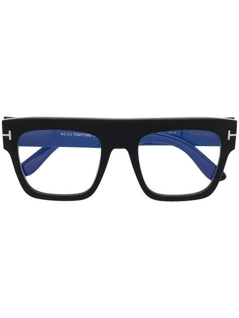 TOM FORD Eyewear square-frame clear-lens glasses - Black - zdjęcie produktu nr 1