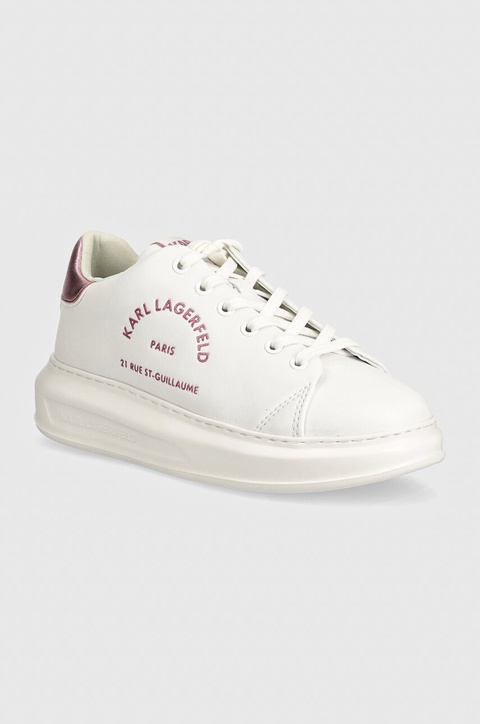 Karl Lagerfeld sneakersy skórzane KAPRI kolor biały KL62539F - zdjęcie produktu nr 2