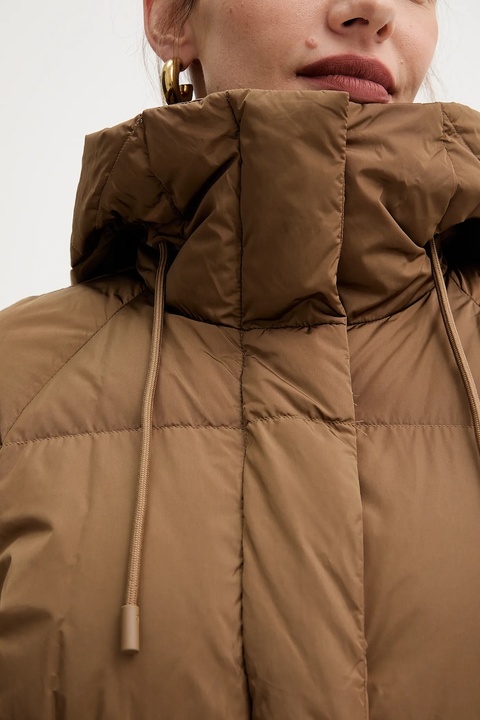 Weekend Max Mara kurtka puchowa NEWBEMBO kolor brązowy zimowa 2525496072600 - zdjęcie produktu nr 2