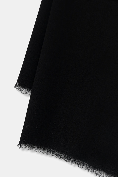 Sisley szal damski kolor czarny gładki 6HIKWU024 - zdjęcie produktu nr 2
