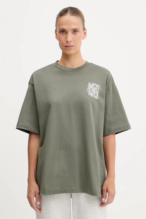 EA7 Emporio Armani t-shirt bawełniany damski kolor zielony AF12957.7W000726 - zdjęcie produktu nr 1