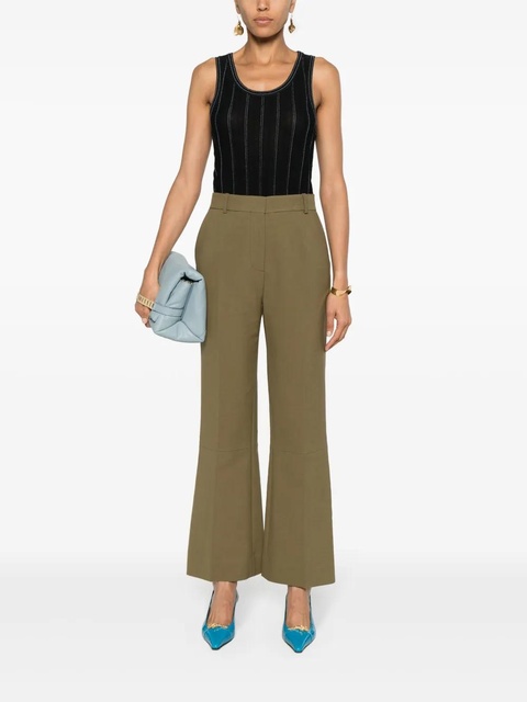 Victoria Beckham cropped flared trousers - Green - zdjęcie produktu nr 2