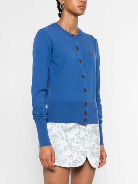 Vivienne Westwood Orb-embroidered cardigan - Blue - zdjęcie produktu nr 2