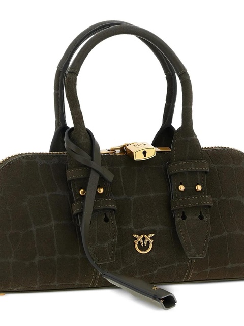 PINKO small Escape leather tote bag - Green - zdjęcie produktu nr 2