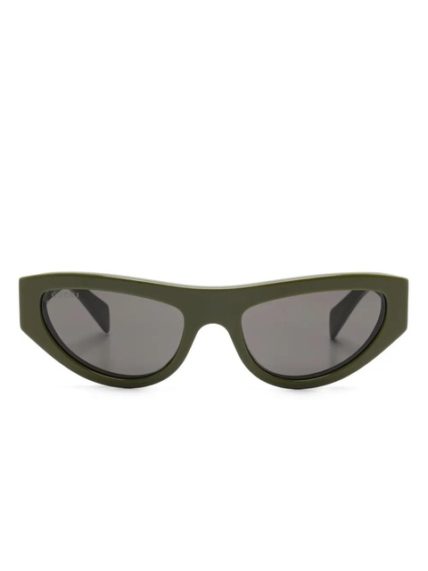 Gucci Eyewear cat-eye sunglasses - Green - zdjęcie produktu nr 1