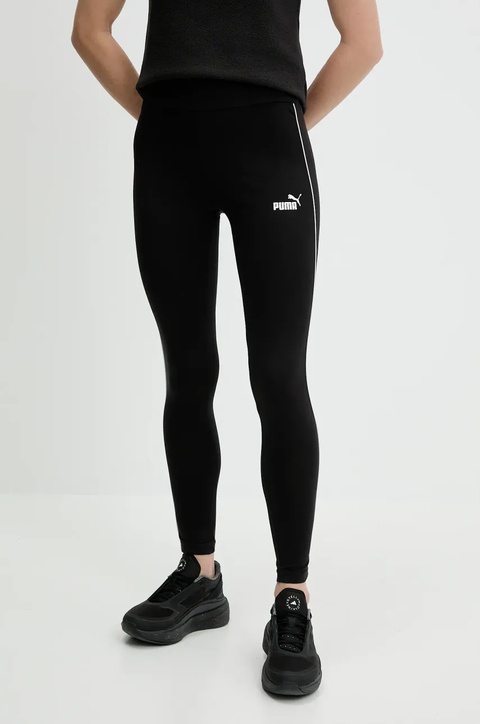 Puma legginsy damskie kolor czarny z aplikacją 685047 - zdjęcie produktu nr 1