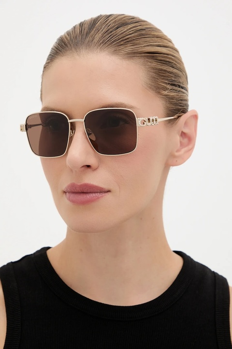 Gucci okulary przeciwsłoneczne damskie kolor złoty GG1937S - zdjęcie produktu nr 1