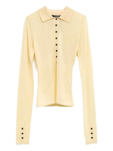 Jacquemus button-detail polo top - Yellow - zdjęcie produktu nr 1