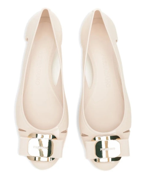 Ferragamo Vara-bow cut-out pumps - White - zdjęcie produktu nr 2