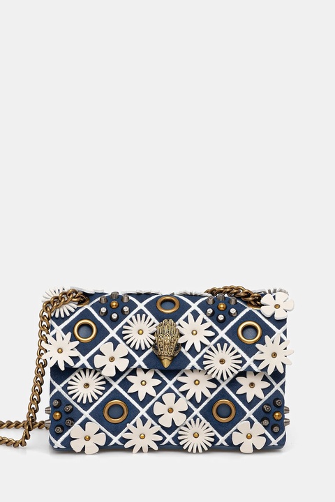 Kurt Geiger London torebka skórzana KENSINGTON kolor granatowy 4696186109 - zdjęcie produktu nr 1