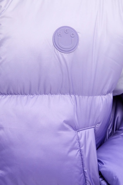 Hugo Blue kurtka kolor fioletowy zimowa oversize 50543604 - zdjęcie produktu nr 2