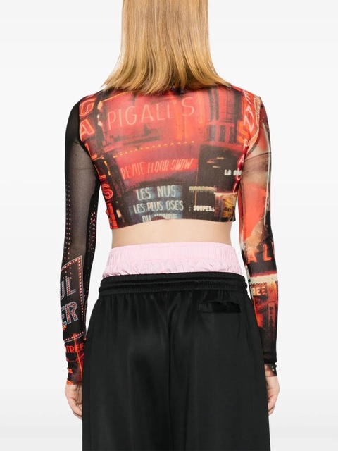 Jean Paul Gaultier The Red Pigalle crop top - Black - zdjęcie produktu nr 2