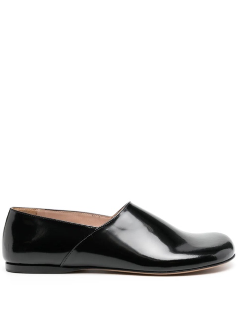 LOEWE Campo leather slippers - Black - zdjęcie produktu nr 1